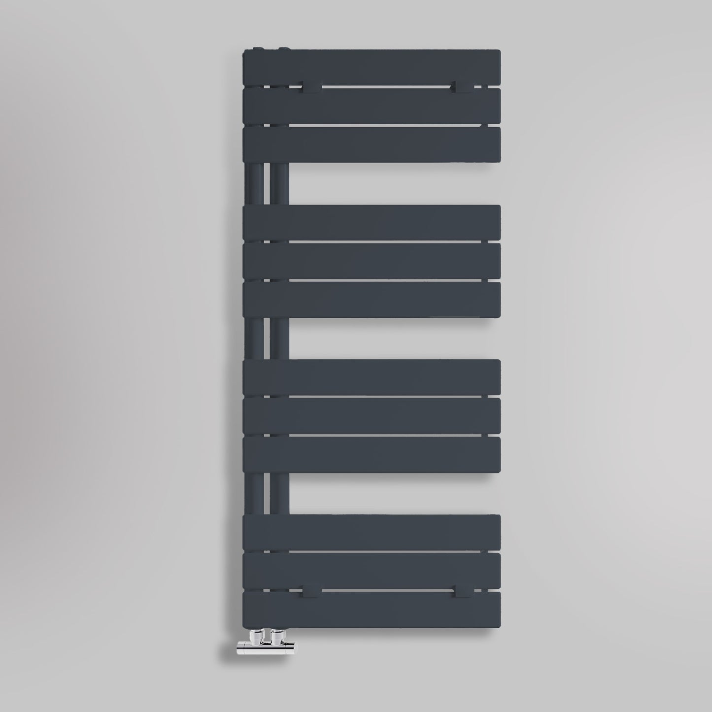 Grzejnik Łazienkowy Dekoracyjny Nowoczesny - Antracyt - 1130x500mm, gładkie tło firmy Lazzarini