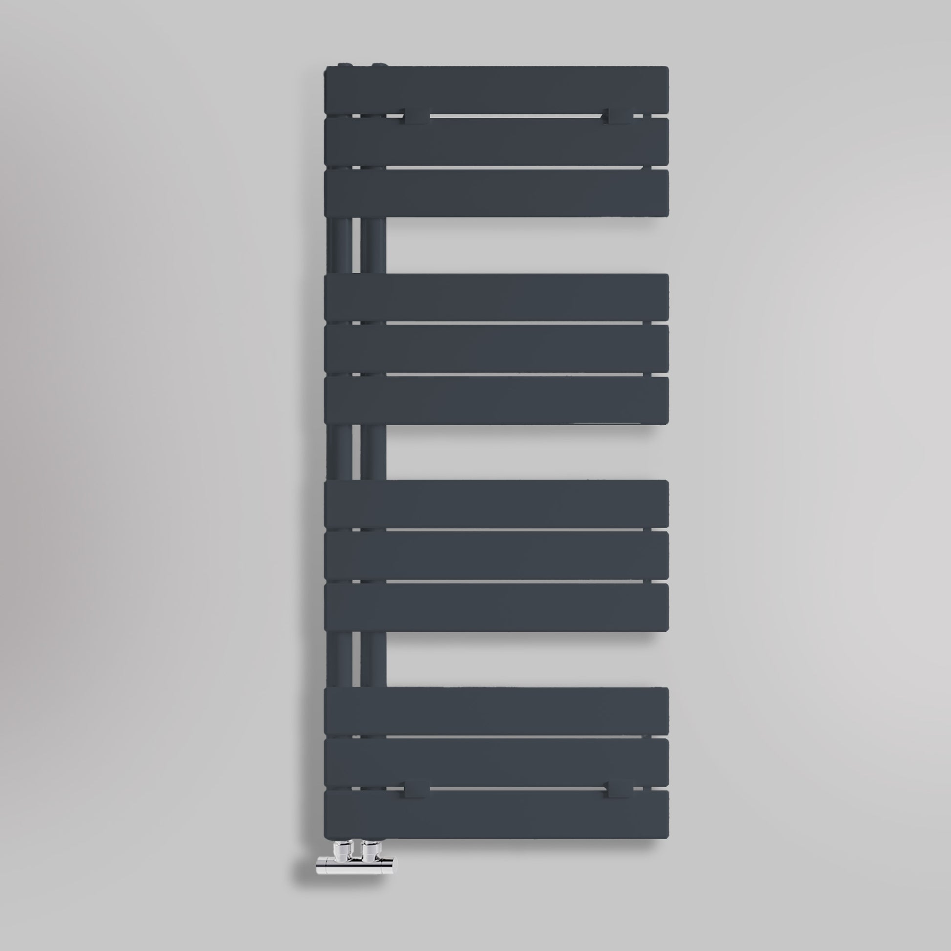 Grzejnik Łazienkowy Dekoracyjny Nowoczesny - Antracyt - 1130x500mm, gładkie tło firmy Lazzarini