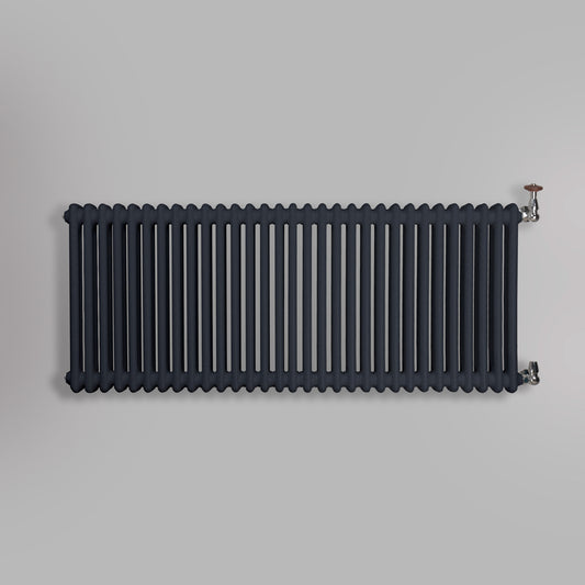 Grzejnik Dekoracyjny Żeberkowy - 2 Kolumnowy Antracytowy - 576x1415mm, gładkie tło firmy Empire
