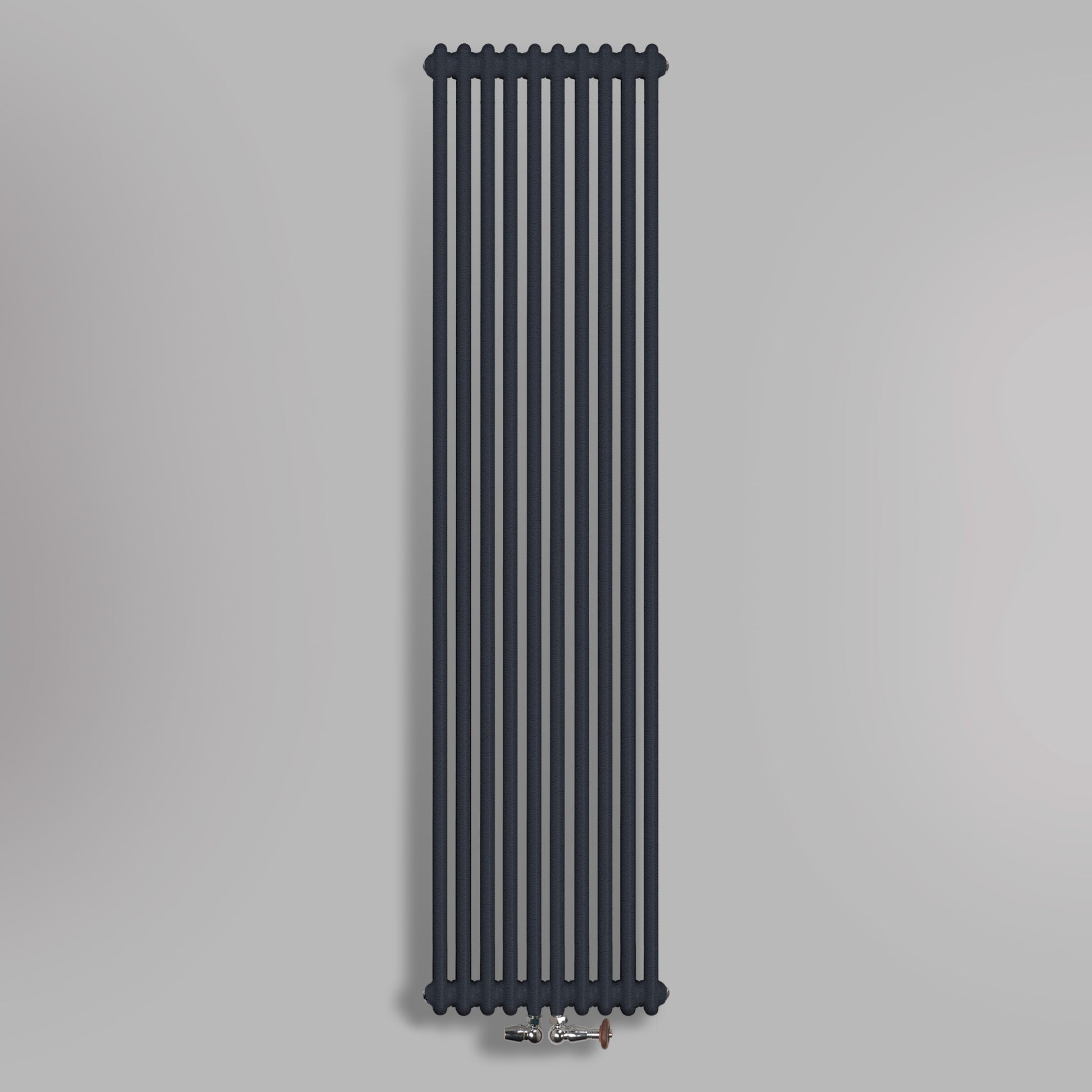 Grzejnik Dekoracyjny Pionowy - 3 Kolumnowy Antracytowy - 1800x470mm, gładkie tło firmy Empire