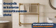 Grzejnik szczotkowane złoto