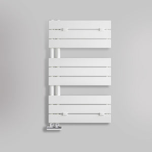 Grzejnik Łazienkowy Dekoracyjny Nowoczesny - Biały - 830x500mm, gładkie tło firmy Lazzarini