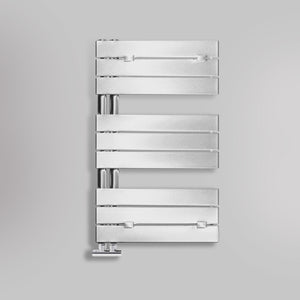 Grzejnik Łazienkowy Dekoracyjny Nowoczesny - Chrom - 830x500mm, gładkie tło firmy Lazzarini