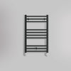 Grzejnik Łazienkowy Drabinkowy - Czarny - 800x500mm, gładkie tło firmy Lazzarini