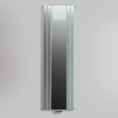 Grzejnik Dekoracyjny Pionowy z lustrem - Chrom - 1800x600mm, gładkie tło firmy Lazzarini