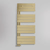 Grzejnik Łazienkowy Dekoracyjny Nowoczesny - Szczotkowane złoto - 1130x500mm, gładkie tło firmy Lazzarini