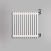 Grzejnik Dekoracyjny Żeberkowy - 2 Kolumnowy Biały - 576x605mm, gładkie tło firmy Empire