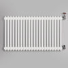 Grzejnik Dekoracyjny Żeberkowy - 2 Kolumnowy Biały - 576x1010mm, gładkie tło firmy Empire