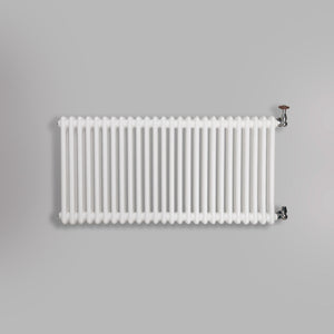 Grzejnik Dekoracyjny Żeberkowy - 2 Kolumnowy Biały - 576x1190mm, gładkie tło firmy Empire