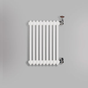 Grzejnik Dekoracyjny Żeberkowy - 2 Kolumnowy Biały - 576x425mm, gładkie tło firmy Empire