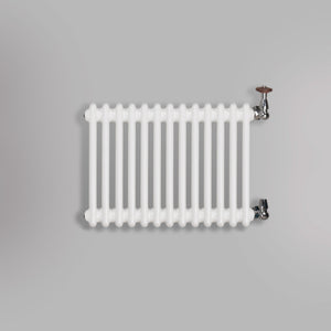 Grzejnik Dekoracyjny Żeberkowy - 3 Kolumnowy Biały - 426x605mm, gładkie tło firmy Empire