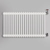 Grzejnik Dekoracyjny Żeberkowy - 3 Kolumnowy Biały - 576x1010mm, gładkie tło firmy Empire