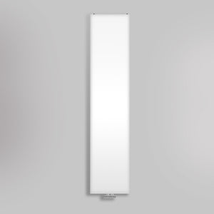 Grzejnik Dekoracyjny Pionowy - Płaski Panelowy Biały - 1800x400mm, gładkie tło