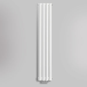 Grzejnik Dekoracyjny Pionowy - Owalny Kolumnowy Biały - 1600x236mm, gładkie tło firmy Heissmann