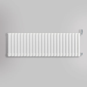 Grzejnik Dekoracyjny - Owalny Kolumnowy Biały - 545x1416mm, gładkie tło firmy Heissmann