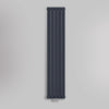 Grzejnik Pionowy Ozdobny - Podwójny Panelowy Antracytowy - 1800x350mm, gładkie tło