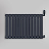 Grzejnik Ozdobny - Podwójny Panelowy Antracytowy - 560x840mm, gładkie tło