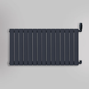 Grzejnik Ozdobny - Podwójny Panelowy Antracytowy - 560x1050mm, gładkie tło