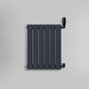 Grzejnik Ozdobny - Podwójny Panelowy Antracytowy - 560x420mm, gładkie tło