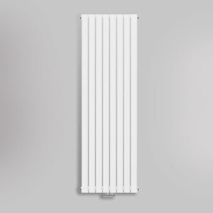 Grzejnik Pionowy Ozdobny - Podwójny Panelowy Biały - 1800x560mm, gładkie tło