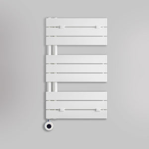 Grzejnik Łazienkowy Dekoracyjny Nowoczesny Elektryczny - Biały - 830x500mm, Elektryczny grzejnik łazienkowy - Lazzarini