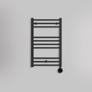 Grzejnik Łazienkowy Drabinkowy Elektryczny - Czarny - 800x500mm, Elektryczny grzejnik łazienkowy marki Lazzarini