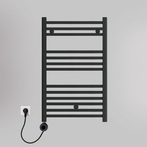 Grzejnik Łazienkowy Drabinkowy Elektryczny - Czarny - 803x450mm