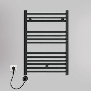 Grzejnik Łazienkowy Drabinkowy Elektryczny - Czarny - 803x550mm
