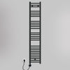 Grzejnik Łazienkowy Drabinkowy Elektryczny - Czarny - 1600x300mm