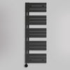 Grzejnik Łazienkowy Dekoracyjny Nowoczesny Elektryczny - Czarny - 1430x500mm, Elektryczny grzejnik łazienkowy - Lazzarini