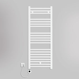 Grzejnik Łazienkowy Drabinkowy Elektryczny - Biały - 1188x450mm