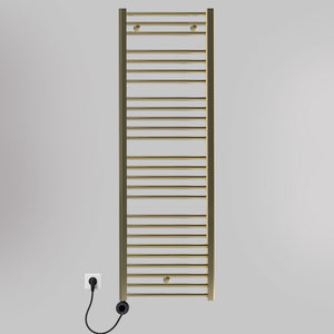 Grzejnik Łazienkowy Drabinkowy Elektryczny - Szczotkowane Złoto - 1600x500mm