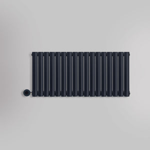 Grzejnik Elektryczny Dekoracyjny - Owalny Kolumnowy Antracytowy - 545x1003mm, elektryczny grzejnik pokojowy firmy Heissmann