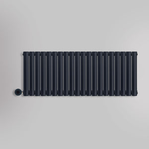 Grzejnik Elektryczny Dekoracyjny - Owalny Kolumnowy Antracytowy - 545x1180mm, elektryczny grzejnik pokojowy firmy Heissmann