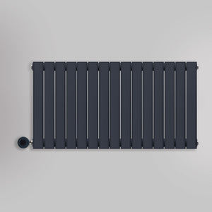 Grzejnik Elektryczny Ozdobny - Podwójny Panelowy Antracytowy - 560x1050mm, elektryczny grzejnik pokojowy firmy Heissmann