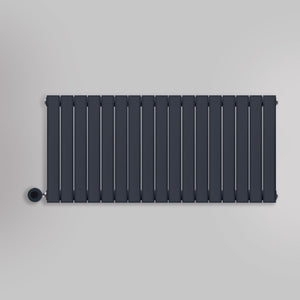 Grzejnik Elektryczny Ozdobny - Podwójny Panelowy Antracytowy - 560x1190mm, elektryczny grzejnik pokojowy firmy Heissmann