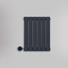 Grzejnik Elektryczny Ozdobny - Podwójny Panelowy Antracytowy - 560x420mm, elektryczny grzejnik pokojowy firmy Heissmann