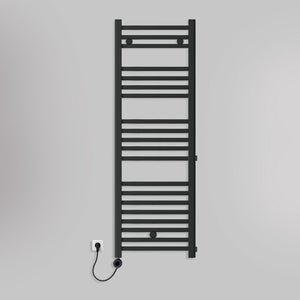 Grzejnik Łazienkowy Drabinkowy Elektryczny - Czarny - 1188x400mm