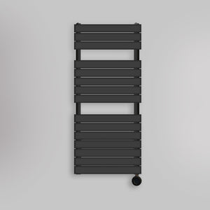 Grzejnik Elektryczny Łazienkowy Nowoczesny - Czarny - 1156x500mm, elektryczny grzejnik łazienkowy firmy Heissmann