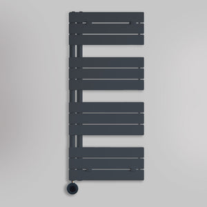 Grzejnik Łazienkowy Dekoracyjny Nowoczesny Elektryczny - Antracyt - 1130x500mm, Elektryczny grzejnik łazienkowy - Lazzarini