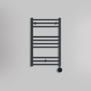 Grzejnik Łazienkowy Drabinkowy Elektryczny - Antracyt - 800x500mm, Elektryczny grzejnik łazienkowy marki Lazzarini