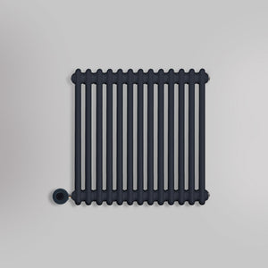 Grzejnik Elektryczny Dekoracyjny - 2 Kolumnowy Antracytowy - 576x605mm, Elektryczny grzejnik pokojowy firmy Empire