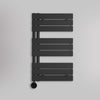 Grzejnik Łazienkowy Dekoracyjny Nowoczesny Elektryczny - Czarny - 830x500mm, Elektryczny grzejnik łazienkowy - Lazzarini