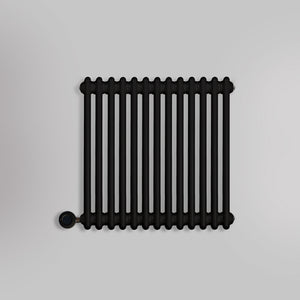 Grzejnik Elektryczny Dekoracyjny - 2 Kolumnowy Czarny - 576x605mm, Elektryczny grzejnik pokojowy firmy Empire