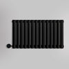 Grzejnik Elektryczny Dekoracyjny - Owalny Kolumnowy Czarny - 545x826mm, elektryczny grzejnik pokojowy firmy Heissmann