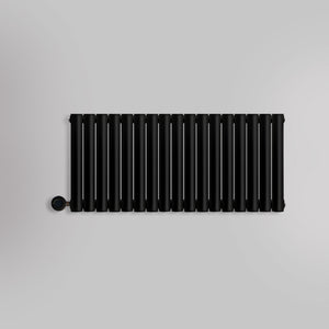 Grzejnik Elektryczny Dekoracyjny - Owalny Kolumnowy Czarny - 545x1003mm, elektryczny grzejnik pokojowy firmy Heissmann