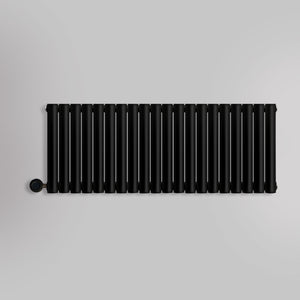 Grzejnik Elektryczny Dekoracyjny - Owalny Kolumnowy Czarny - 545x1180mm, elektryczny grzejnik pokojowy firmy Heissmann