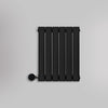 Grzejnik Elektryczny Ozdobny - Podwójny Panelowy Czarny - 560x420mm, elektryczny grzejnik pokojowy firmy Heissmann