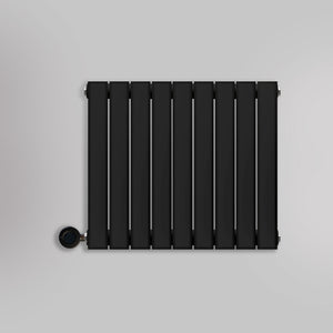 Grzejnik Elektryczny Ozdobny - Podwójny Panelowy Czarny - 560x630mm, elektryczny grzejnik pokojowy firmy Heissmann