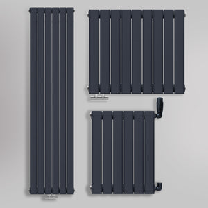 Grzejniki Ozdobne Pokojowe - Antracytowe / Szare, Obraz kolażowy z wyborem grzejników